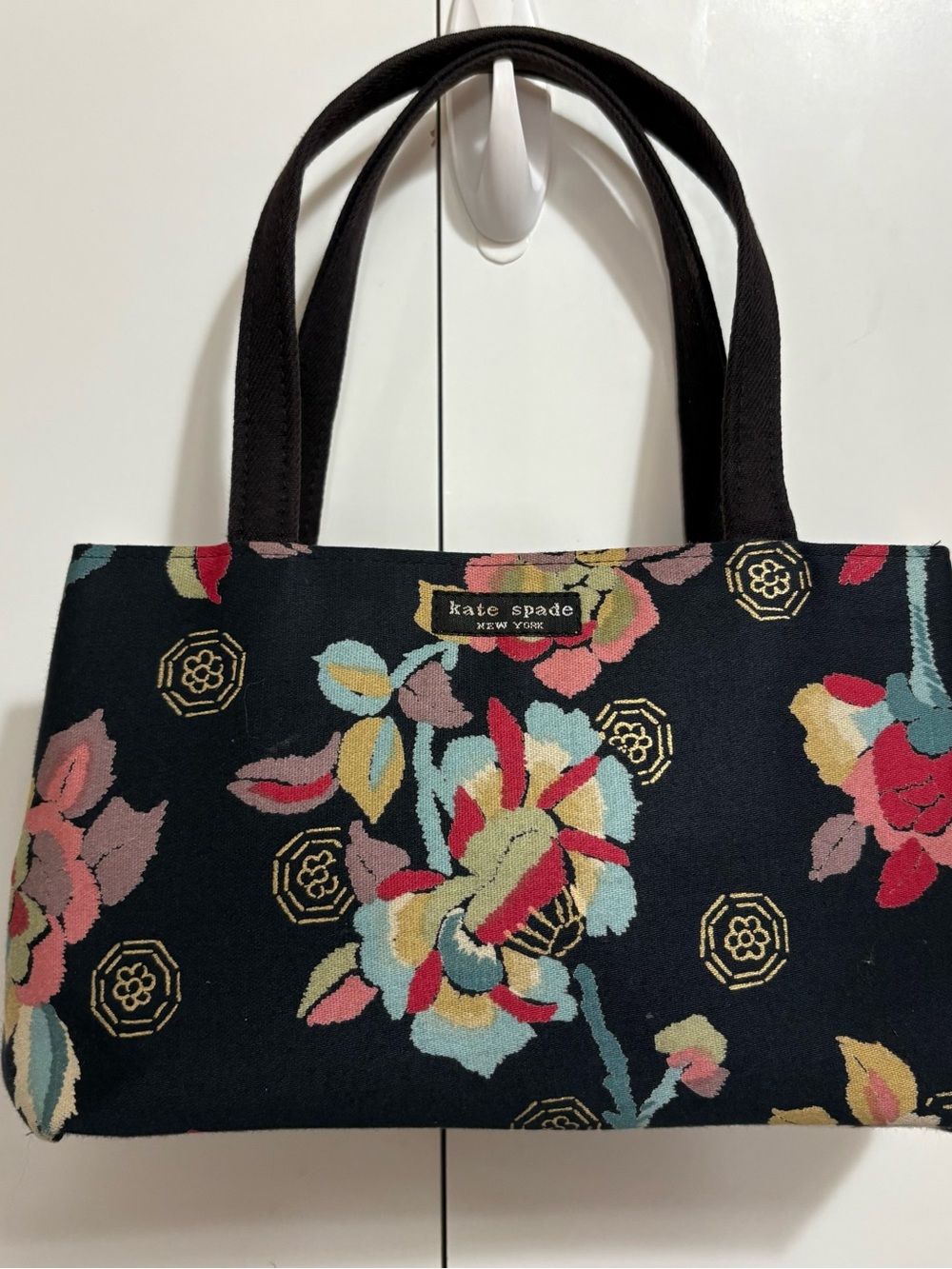 Kate Spade New York Small Floral Print Fabric Hand Bag